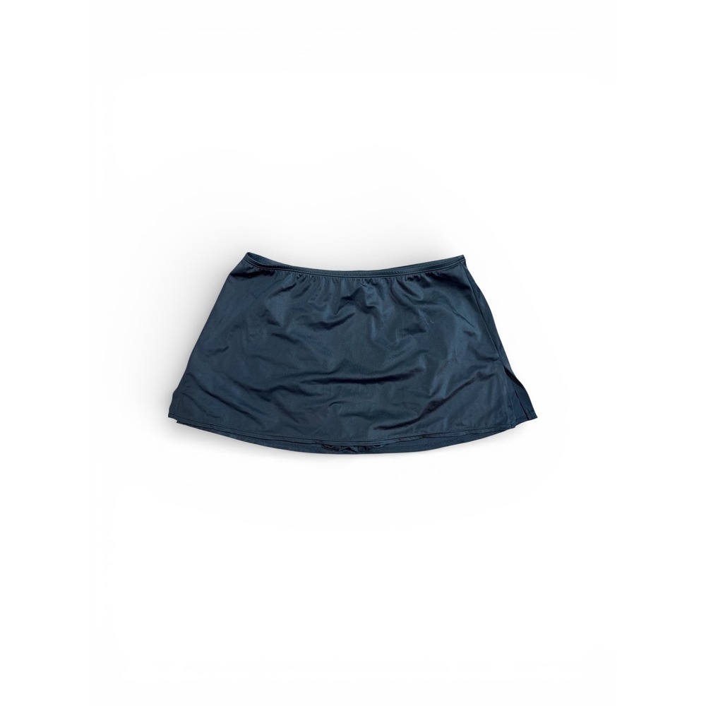 NWOT Kim Rogers Swim Skirt Women's Small‎ Black Swimsuit Bottom Skort